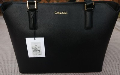 calvin klein tote bag black